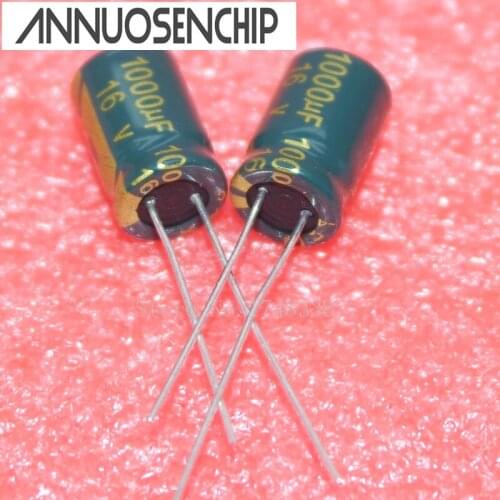105-degree high-frequency electrolytic CAP 16V 1000UF volume 8 * 12