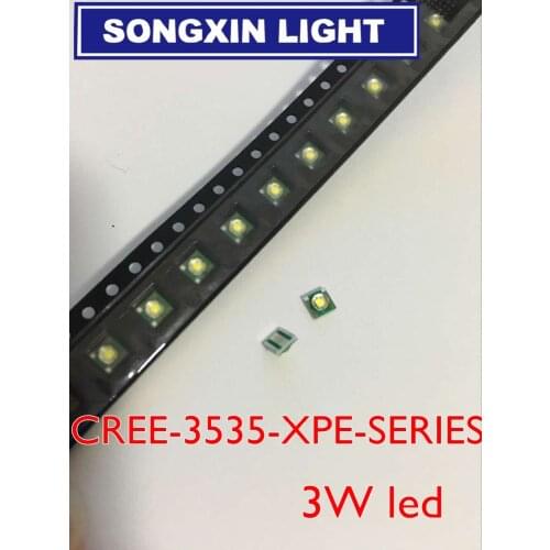 50pcs REE XLamp XP-E Series Cool White High Power LED 3535 3W Cool white 139LM 350Ma-1000Ma XPEWHT-L1-WCO-R3-0-07