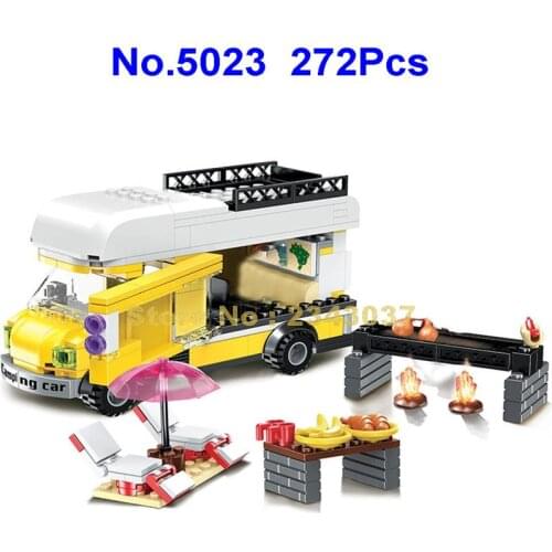 5023 272pcs Bbq Camper Rock Urban Model 2 Building Blocks Toy