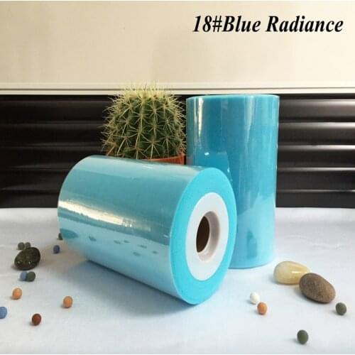 ) Hot Sale Blue Radiance Color Nylon Tulle Spool Rolls 100yds For Decoration