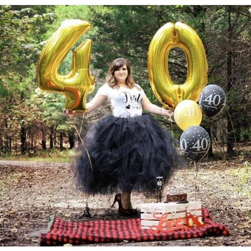 Black Dance Costume Fluffy Girl Women Tutu Skirts Ball Gown Photo Photograph Tulle Skirt Birthday Party Clothes Clothing Dress