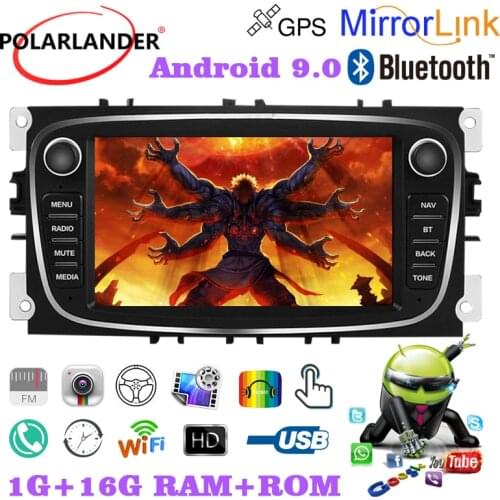 Dual-ingot Android For Ford/Focus/S-Max/Mondeo 9/GalaxyC-Max Dual USB GPS TFT 2 Din F7800B Capacitive Touch Screen 7 Inch MP5