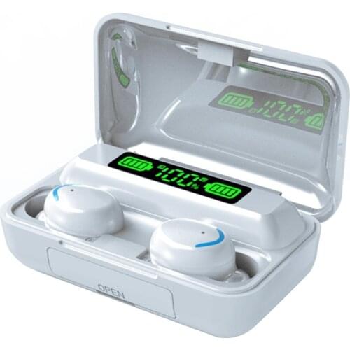 F9-5d Wireless Headset Battery Display Green Light Hi-Fi Stereo Sound Quality Dual Ear Calling Headset