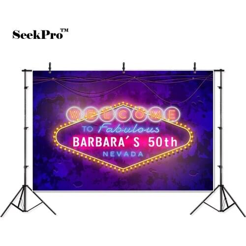 Thin vinyl welcome lights birthday celebration party photo Background Printed Professional indoor Photographic studio Backdrop