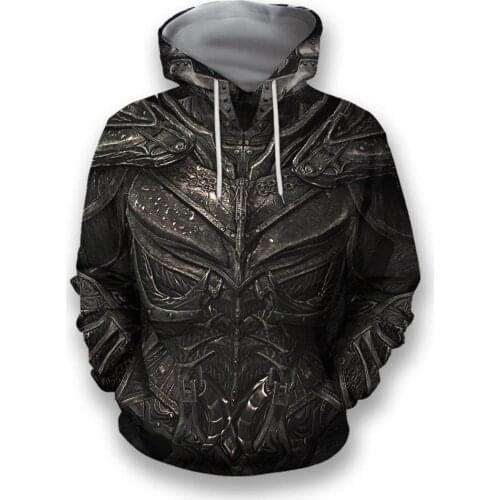 All Over Print Daedric Armor Hoodie For Men/Women Harajuku Fashion hooded Sweatshirt Cosplay Casual Jacket Pullover KJ003