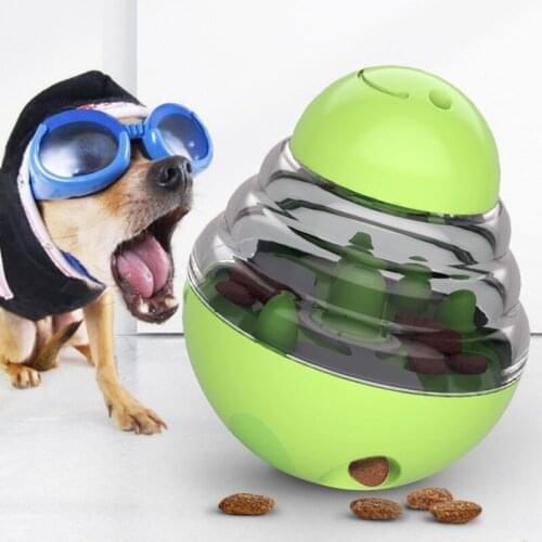 Dog Toys Interactive Dog Food Feeding Treat Ball Toy Tumbler Puppy Food Leakage Ball IQ Play Game Bowl Toys for Dog Pet Supplies