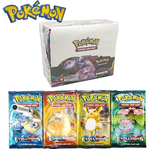 Pokemon Cards Sun & Moon GX Team Up Unbroken Bond Unified Minds Evolutions Booster Box Collectible Trading Cards Game Random