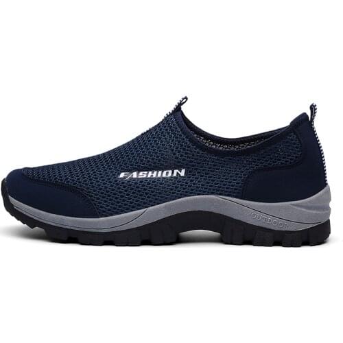 Summer Mesh Mens Casual Shoes Water Sneakers Outdoor Walking Shoes Trainers Breathable Slip-on Men Loafers Zapatillas De Hombre