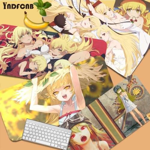YNDFCNB Monogatari Cute Girl Oshino Shinobu Mouse Pad Super Creative INS Tide Large Game Size for Deak Mat for world of warcraft