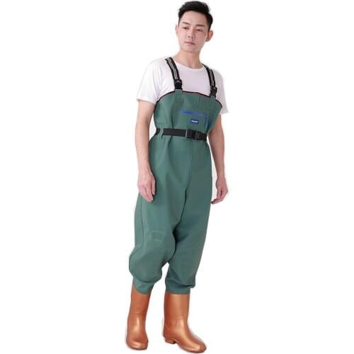 Waterproof Breathable Fishing Chest Waders Thickening Camouflage Wading Boots botas de pesca militares hombre army shoes men
