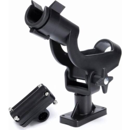 New 1PCS Fishing Pole Rod Holder Directly Installed On Kayak Boat Black Adjustable Rod Stand Holder Rest Fishing Tackle