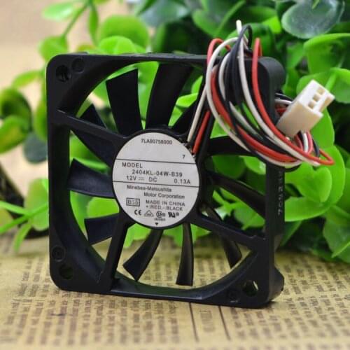 Original FOR NMB 6CM Ultra Thin 6010 Ultra Silent Chassis Fan 12V 0.13A 2404KL-04W-B39