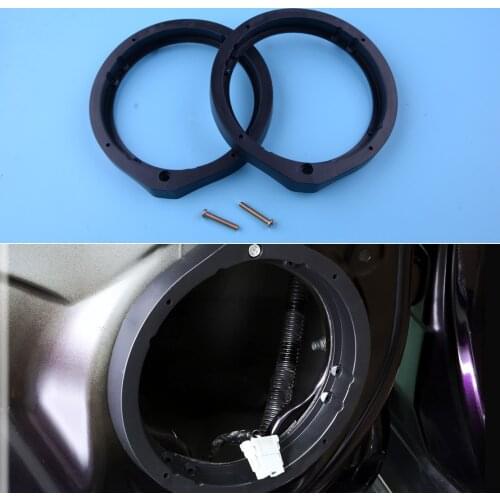 CITALL Black 2Pcs Speaker Adapter 6.5"/6.75" 165mm Fit for Honda Civic Accord Crosstour CR-Z Insight