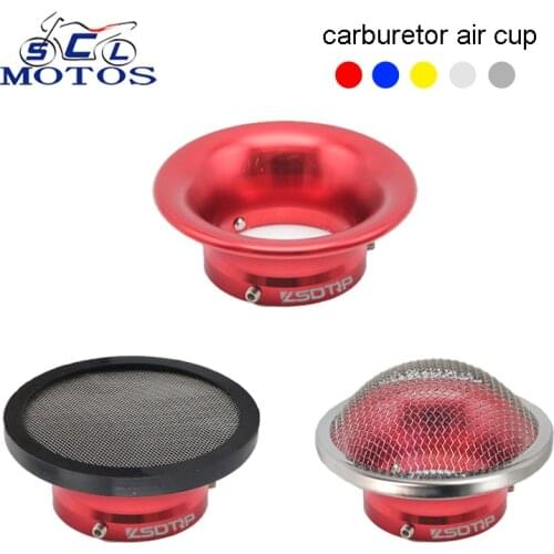 Sclmotos- 50mm Motorcycle Air Filter Wind Horn Cup Alloy Fit Keihin OKO KOSO PWK21/24/26/28/30 PE CVK28/30 For Honda Yamaha KTM