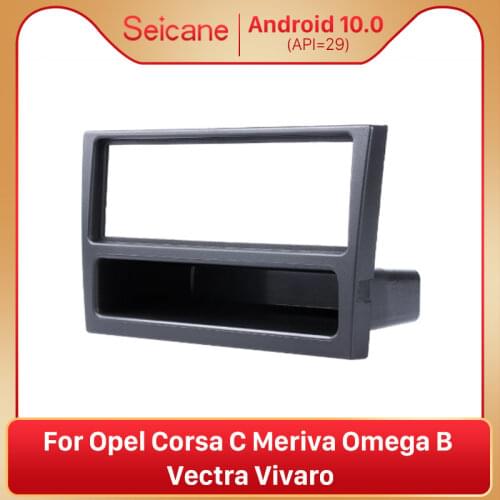 Seicane Universal Car Radio Frame Fascia Stereo Panel refitting Trim Kit for OPEL Corsa C Meriva Omega B Vectra Vivaro Tigra