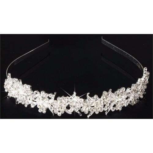 Bridal Wedding Rhinestone Crystal Tiara Crown Hair Band Headband Prom Pageant