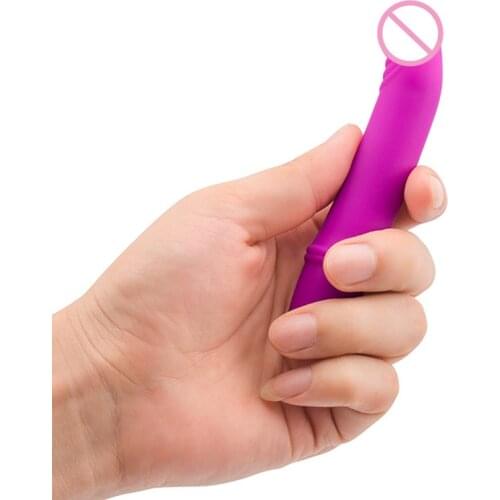 Erotic 10 Speed Small Dildo Vibrator Mini Silicone Bullet Vibrator Waterproof Clitoris Stimulator Adult Sex Toys for Woman