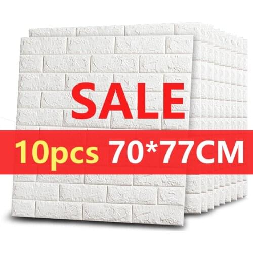 3D Wall Stickers Imitation Brick Bedroom Decor Waterproof Self-adhesive Wallpaper For Living Room Kitchen TV Backdrop Decor
