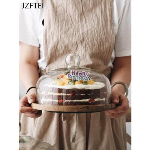 Spinning Wood Cover For Decoration Revolving Support For Kitchen Cake Tools Cupcake Stand