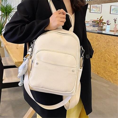 Women Leather Backpack Casual Waterproof Ladies Rucksack PU Female Travel Backpacks High Quality Lady Schoolbag Fashion Mochila