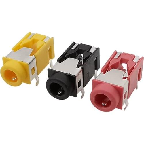 10Pcs/lot PJ322 3.5mm Female Audio Connector PJ-322 3.5mm 5Pin Headphone Jack Socket PCB Mount Stereo Connectors