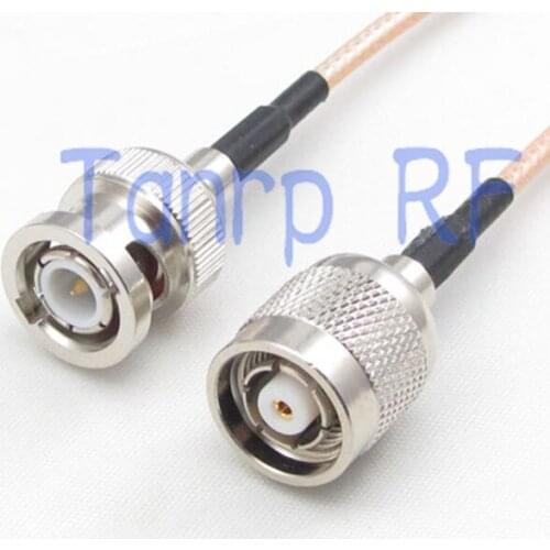 20inch RP TNC male plug to BNC male RF adapter connector 50CM Pigtail coaxial jumper cable RG316 extension cord