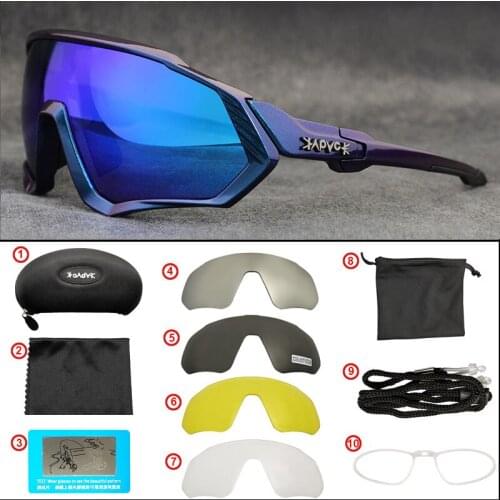 2020 New Cycling Sunglasses Collection Sports Polarized MTB Cycling Glasses UV400 Protective Riding bike Goggles Sagan 5Lens