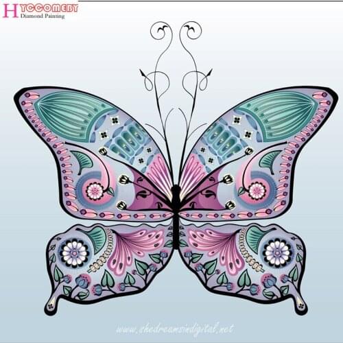 5D Diamond Painting animal butterfly flower DIY full round square Diamond Embroidery Diamond Mosaic Cross Stitch decoration gift