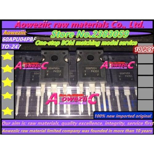 Aoweziic 100% new original imported 60APU04PBF 60APU04 TO-247 soft recovery diode high power 400V 60A