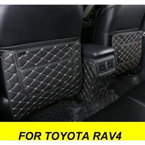 Car Anti Child Kick Pad Interior Seat For Toyota RAV4 Protective Pad Leather Waterproof