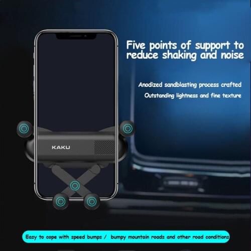 Car Mount New Style Car Phone Holder Strip Car Air Outlet-Mobile Phone Bracket Car Universal Navigation Gravity Holder