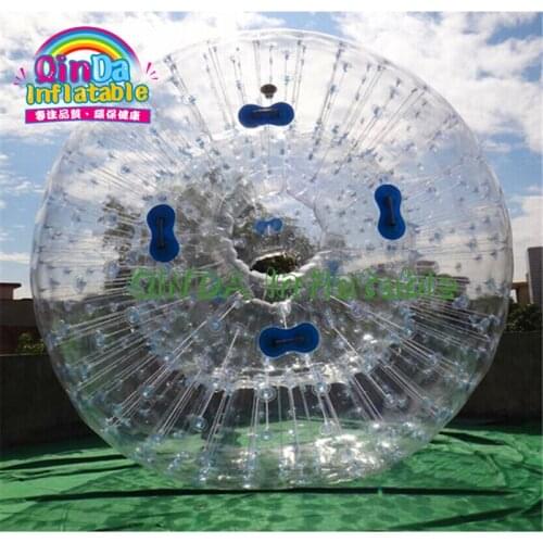 Large PVC Cheap 2.5m Inflatable Body Zorbing Balls inflatable human hamster ball for adults, Grass Zorbing Ball for sale