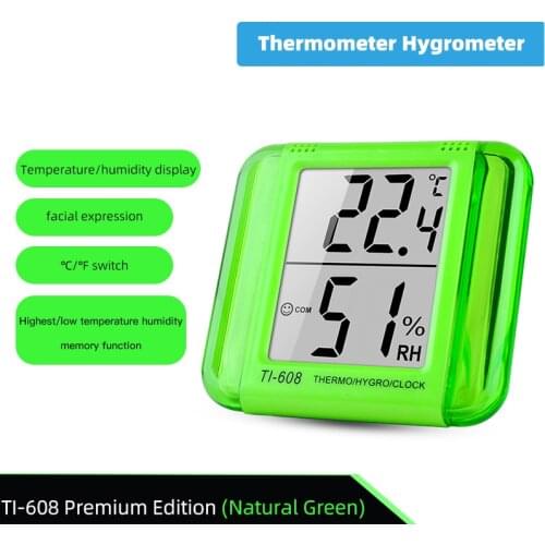 High Quality LCD Digital Thermometer Mini Indoor outdoor Temperature Sensor Humidity Meter Hygrometer Gauge Weather Station HTC2