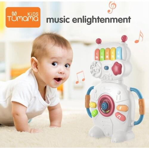 Kids Musical Instruments Educational Learning Robot Toy Musical Baby Toys for 0-3 Yeards Old