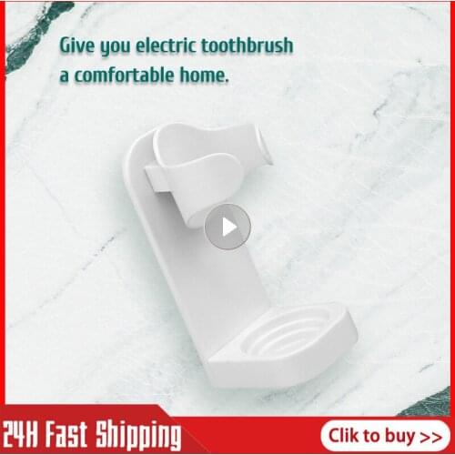 1Pc Creative Traceless Stand Rack Toothbrush Organizer Electric Toothbrush Wall-Mounted Holder Space Saving Bathroom Accessories