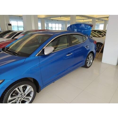 Nickel Mirror Cover Hyundai Elenta 2016 2017 2018 2019 Auto Accessory 2 Pcs Car Rear View Side Cap Sport Quality Left and Right