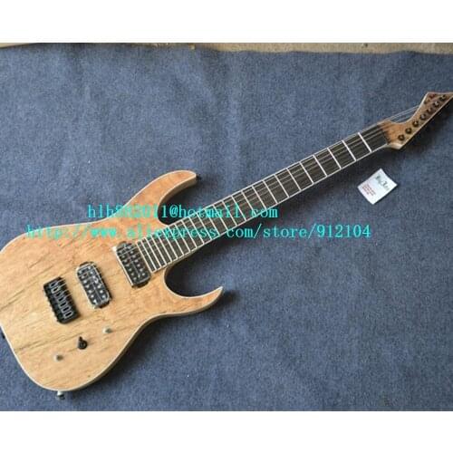 New 7-strings rosewood fingerboard electric guitar in natural with elm body F-3314