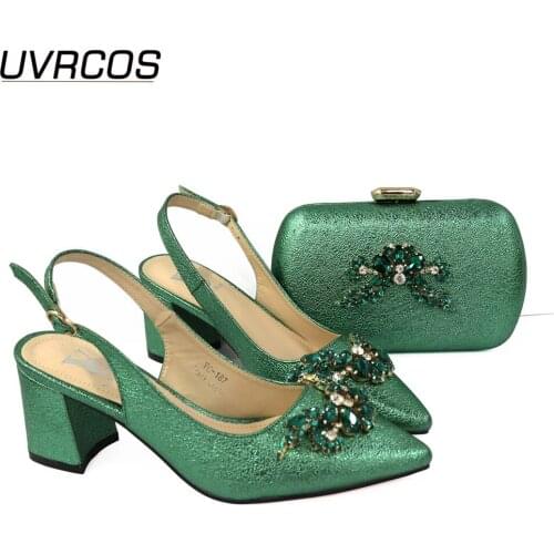 New Fashion Italian Shoes with Matching Bags Women Italian African Party Pumps Shoes and Bag High Quality African Wedding ShoeS