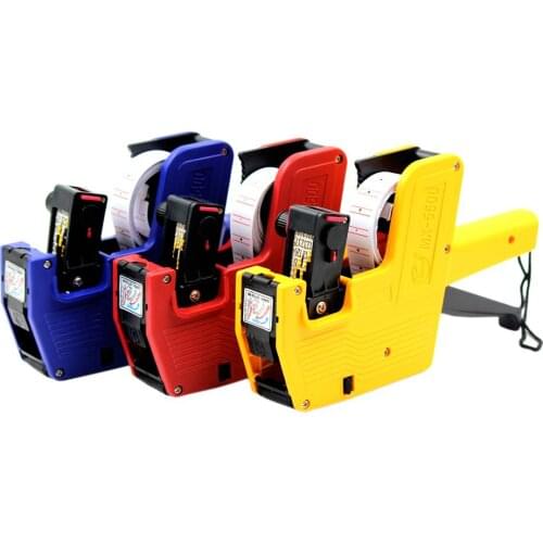 New MX-5500 8 Digits EOS Price Tag Gun +500 White w/Red Lines Labels +1 Ink Random Color