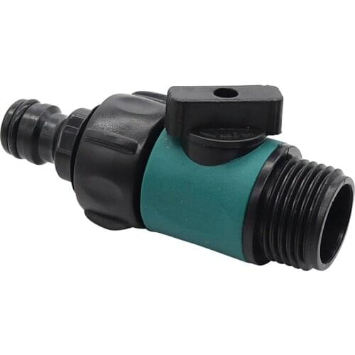 Plastic Valve with 3/4" Male Thread Quick Connector Car Wash Garden Irrigation Pipe Fittings Prolong Hose Switch 1 Pc