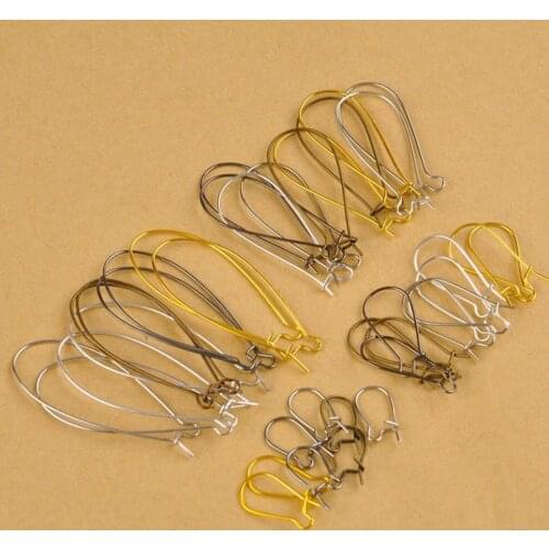 1000pcs Mixed Size Colors Earring Fittings Earring Hooks Wire Earrings For DIY Jewelry Making