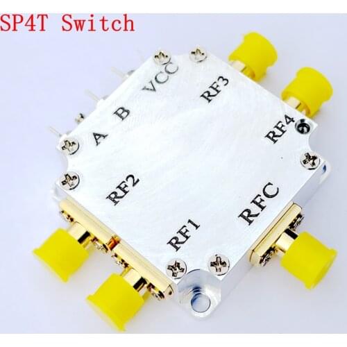 SP4T RF Single Pole Four Throw Switch 1M-3GHz /10MHZ-6 GHzBroadband Low insertion loss
