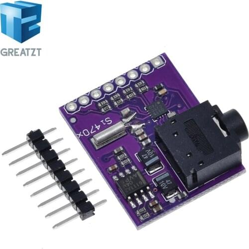 GREATZT Si4703 RDS FM Radio Tuner Evaluation Breakout Module For Arduino AVR PIC ARM Radio Data Service Filtering Carrier Module