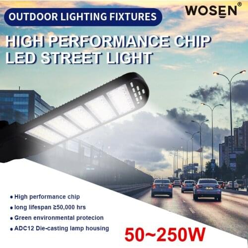 Outdoor Street Light Wall Waterproof IP65 100W Industrial Garden Square Highway thin LED Road Lamp Modern Lighting