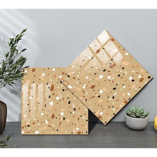 10/15/20/30cm Terrazzo Style Tiles Sticker Kitchen Bathroom Wardrobe Home Decor Waterproof & Oil-proof Ceramics Art Wallpaper