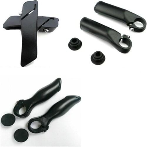 Bicycle Parts 1 Pair Wear-resistant Aluminum Alloy Horn Deputy Handle Fixed Bicycle Vice MTB Bike Handlebar Cycling