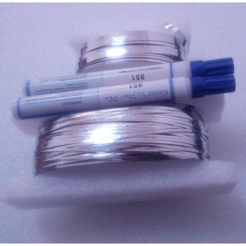 165feet solar cell-to-solar cell interconnect tabs soldering wire+33feet busbar Welding PV Ribbon+2pcs flux pens DIY PV Panel