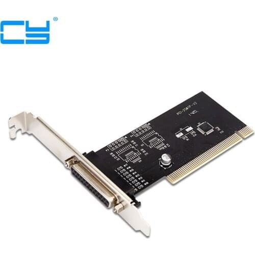 Novo 25 pin PCI para Paralela placa Controladora 1-Port atacado frete gratis atacado Com TX382B chipest