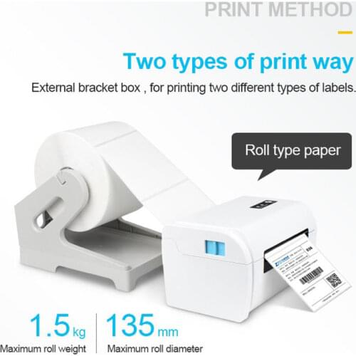 4 inch Wireless Bluetooth USB Thermal Barcode Thermal Printer Label Printer 100*150 Shipping Express Label Marker Printer