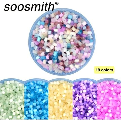 Approx.2MM H Shape Cat Eye Beads Czech Glass Beads Loose Spacer Beads Opal DIY Charm Beads for Jewelry Making Bracelet Wholesale